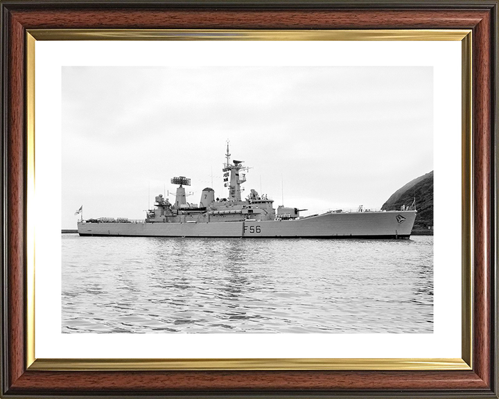 HMS Argonaut (F56) Royal Navy Leander Class Frigate Plymouth sound 1969 Photo Print Wall Art Decor Posters, Prints, & Visual Artwork Hampshire Prints 10 x 8 Classic Frame Yes