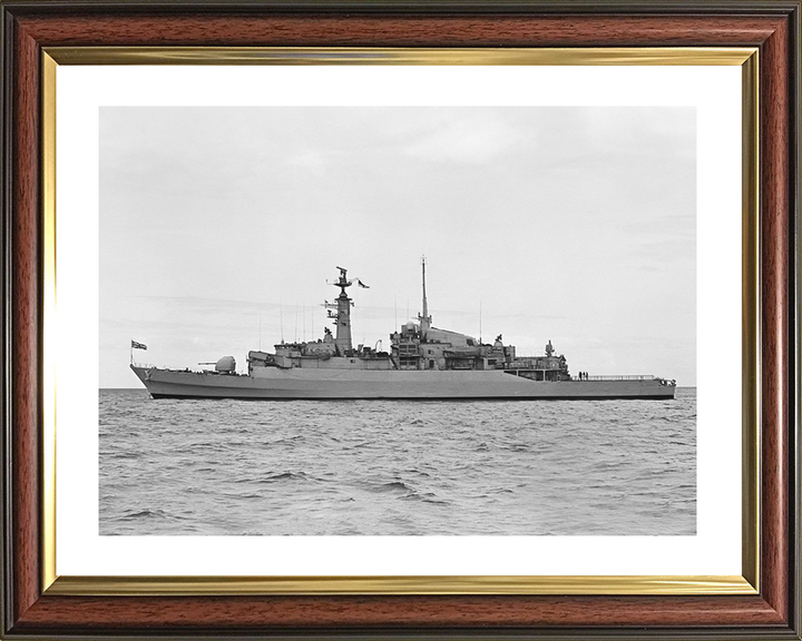 HMS Antelope (F170) Royal Navy Type 21 Frigate Low Port Beam View Photo Print Wall Art Decor Posters, Prints, & Visual Artwork Hampshire Prints 10 x 8 Classic Frame Yes