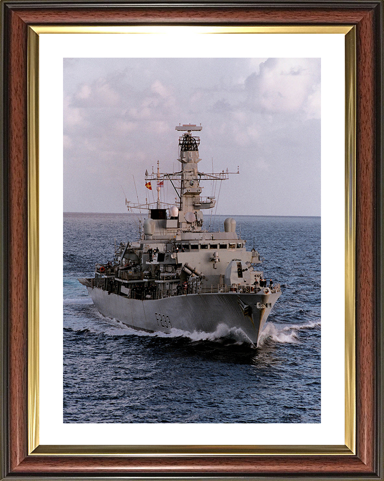 HMS Marlborough (F233) Photo Print - At Sea 2003 - Royal Navy Type 23 Frigate