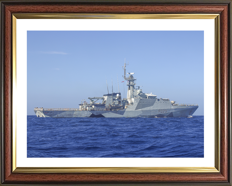 HMS Medway (P223) Photo Print - Caribbean 2025 - Royal Navy River Class Patrol Vessel Hampshire Prints 10 x 8 Classic Frame Yes