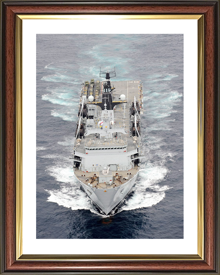 HMS Bulwark (L15) Royal Navy Albion Class Amphibious Ship High Bow View Photo Print Wall Art Decor Posters, Prints, & Visual Artwork Hampshire Prints 10 x 8 Classic Frame Yes
