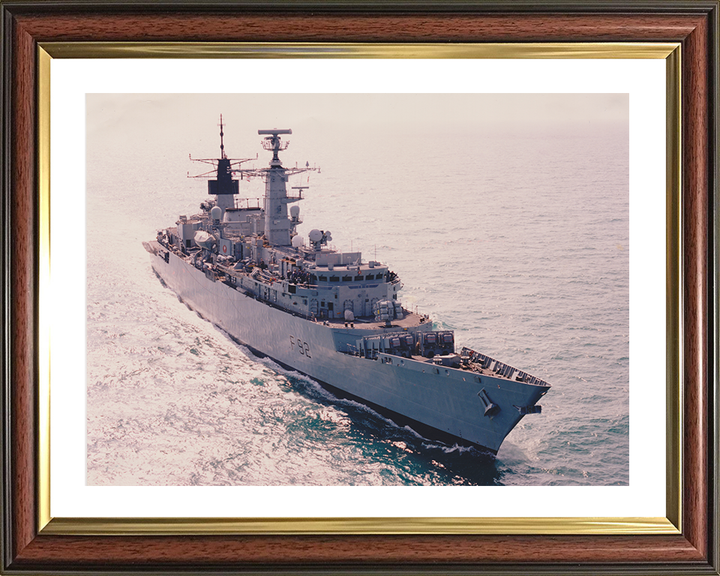 HMS Boxer (F92) Photo Print - At Sea 1999 - Royal Navy Type 22 Frigate Hampshire Prints 10 x 8 Classic Frame Yes