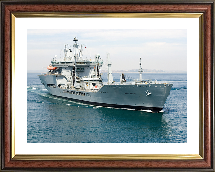 RFA Wave Knight (A389) Photo Print - At Sea July 2006 - Royal Fleet Auxiliary Wave Class Tanker Posters, Prints, & Visual Artwork Hampshire Prints 10 x 8 Classic Frame Yes