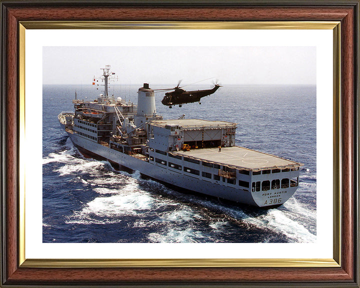 RFA Fort Austin A386 | Photo Print | Framed Print | Fort Rosalie Class | Royal Fleet Auxiliary Hampshire Prints