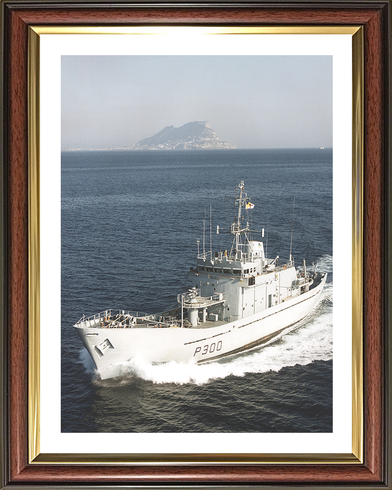 HMS Lindisfarne (P300) Photo Print - Gibraltar - Royal Navy Island Class Patrol Vessel