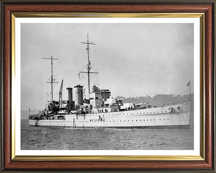 HMS Exeter (68) Royal Navy York Class heavy cruiser Photo Print or Framed Print - Hampshire Prints