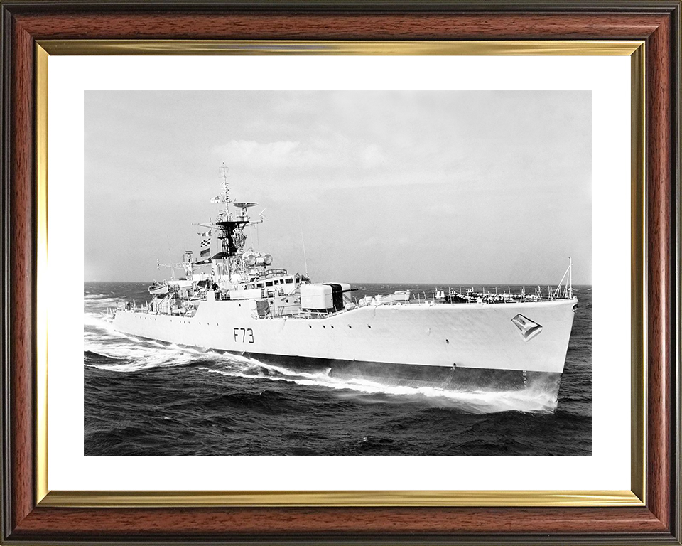 HMS Eastbourne (F73) Royal Navy Whitby Class Frigate Starboard View Photo Print Wall Art Decor Posters, Prints, & Visual Artwork Hampshire Prints 10 x 8 Classic Frame Yes