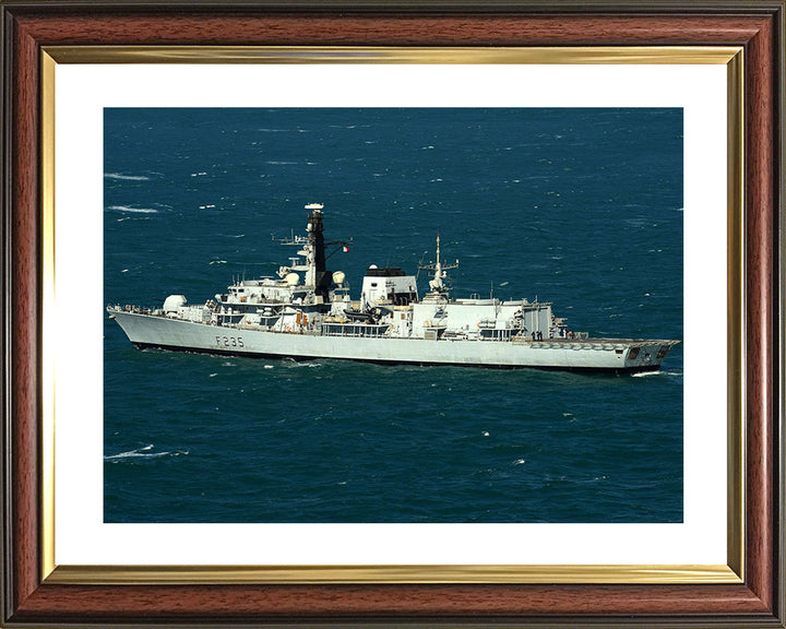 HMS Monmouth F235 Royal Navy type 23 Frigate Photo Print or Framed Print - Hampshire Prints