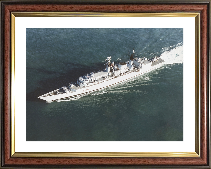 HMS Coventry (F98) Royal Navy Type 22 Frigate High Port Side View Photo Print Wall Art Decor Posters, Prints, & Visual Artwork Hampshire Prints 10 x 8 Classic Frame Yes
