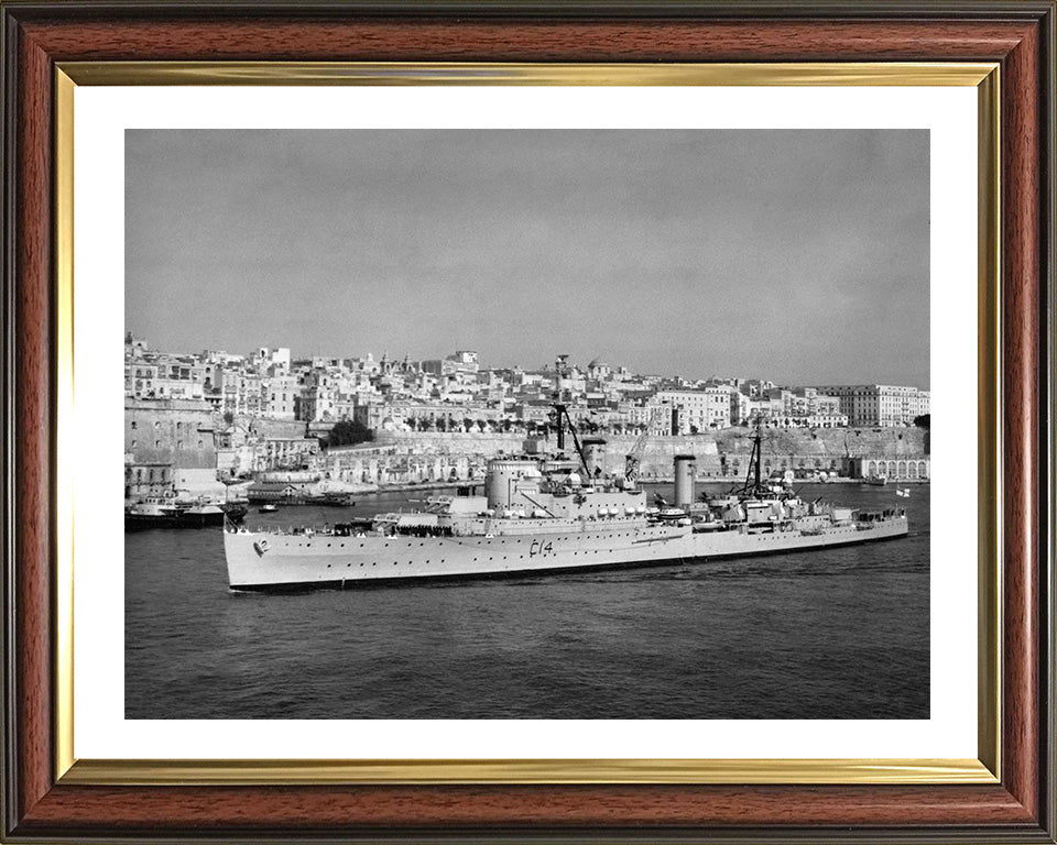 HMS Kenya (C14) Royal Navy Fiji class light cruiser Photo Print or Framed Photo Print - Hampshire Prints