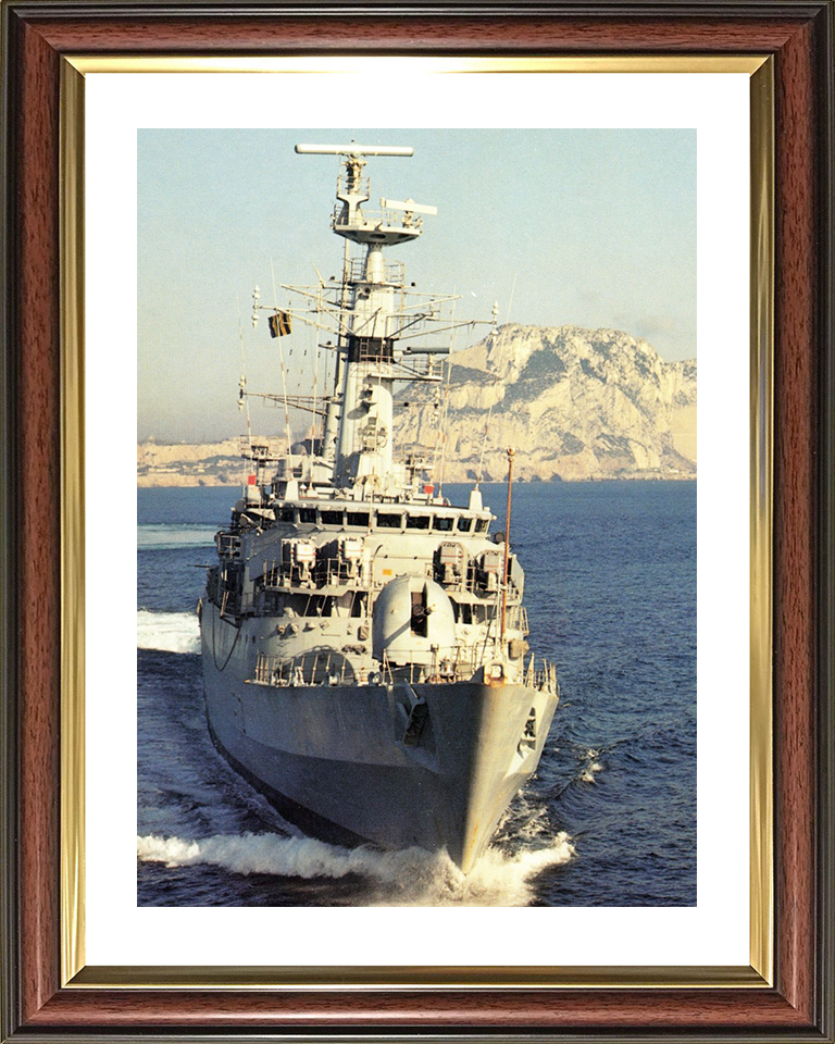 HMS Alacrity (F174) Royal Navy Type 21 Frigate Photo Print Bow View Wall Art Naval Decor Posters, Prints, & Visual Artwork Hampshire Prints 10 x 8 Classic Frame Yes
