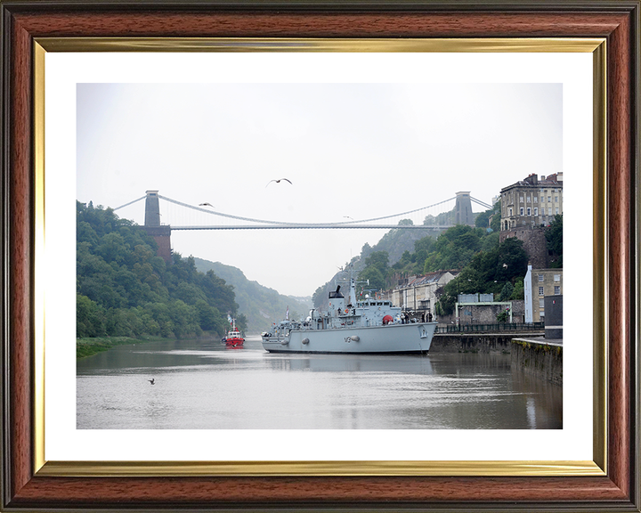 HMS Cattistock (M31) Photo Print - Bristol 2011 - Royal Navy Hunt Class MineHunter Posters, Prints, & Visual Artwork Hampshire Prints 10 x 8 Classic Frame Yes
