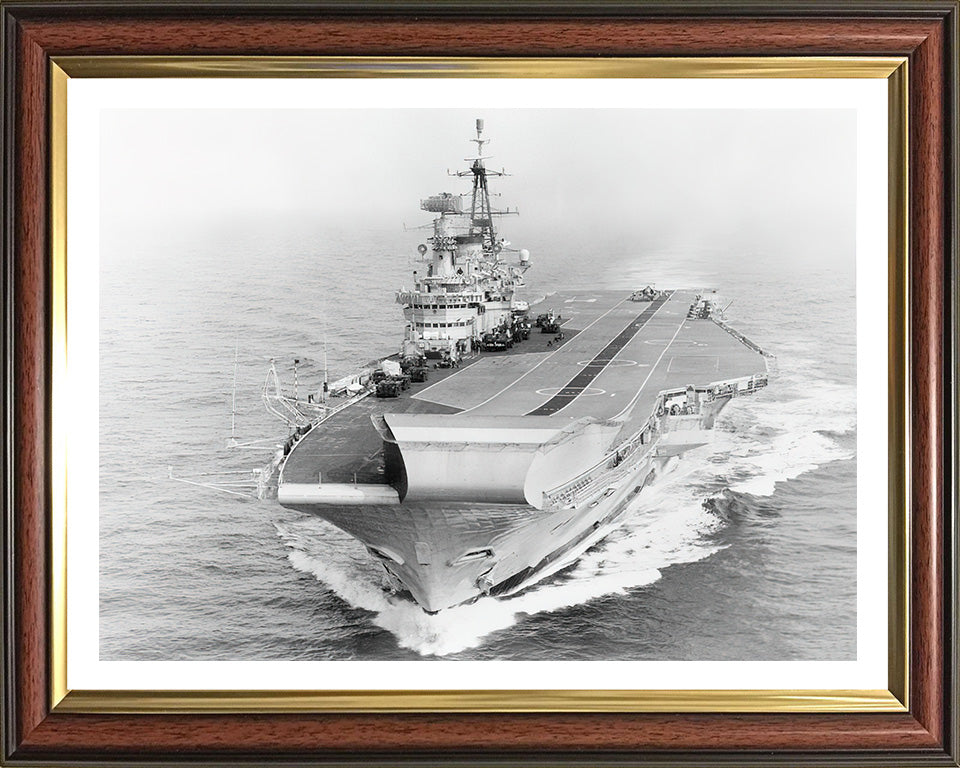 HMS Hermes R12 Royal Navy Centaur class Aircraft carrier Photo Print or Framed Print - Hampshire Prints