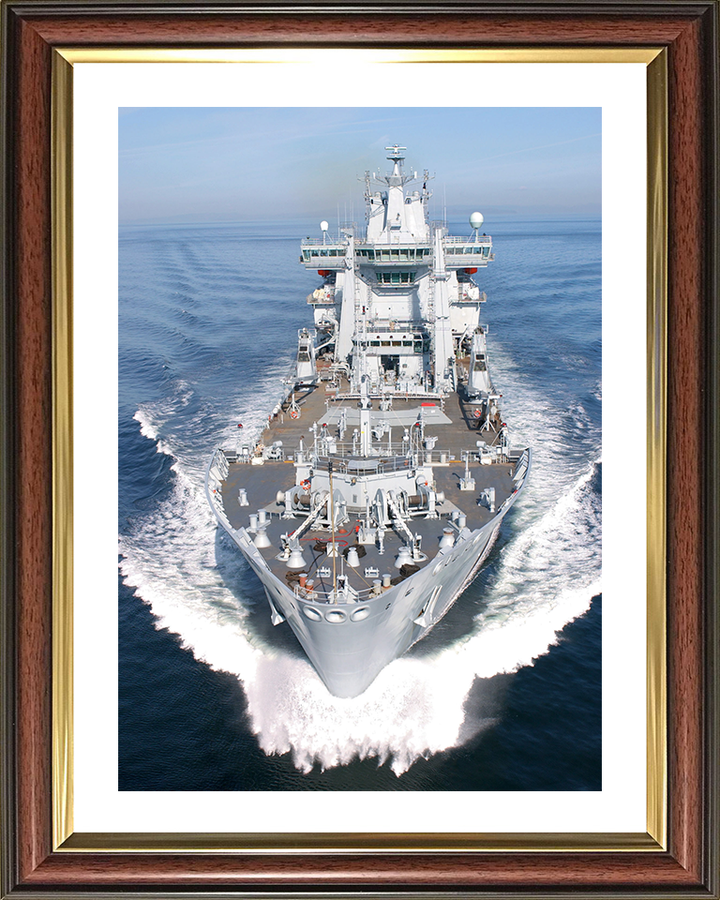 RFA Wave Ruler (A390) Photo Print - At Sea 2004 - Royal Fleet Auxiliary Wave Class Fleet Tanker Posters, Prints, & Visual Artwork Hampshire Prints 10 x 8 Classic Frame Yes