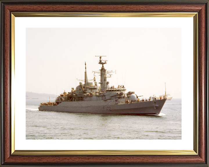 HMS Ambuscade (F172) Royal Navy Type 21 Frigate During Families Day Photo Print Wall Art Decor Posters, Prints, & Visual Artwork Hampshire Prints 10 x 8 Classic Frame Yes