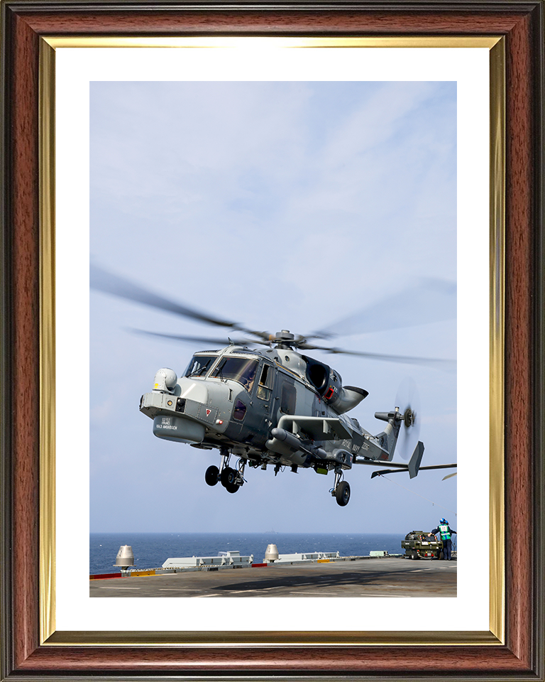 Wildcat helicopter from 815 NAS 2025 Photo Print - Royal Navy Aircraft Hampshire Prints 10 x 8 Classic Frame Yes