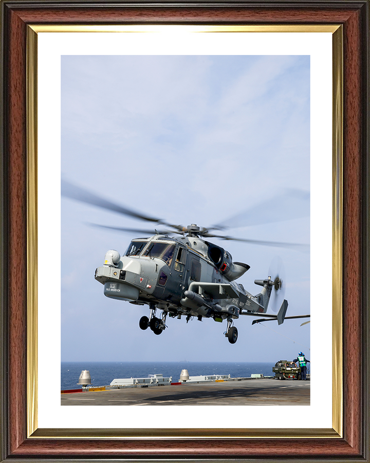Wildcat helicopter from 815 NAS 2025 Photo Print - Royal Navy Aircraft Hampshire Prints 10 x 8 Classic Frame Yes