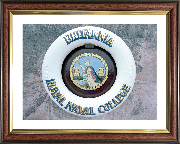 Britannia Royal Naval College (BRNC) Dartmouth Ships Badge or Crest Photo Print - Royal Navy