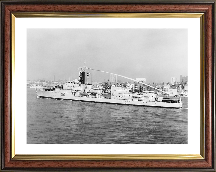 HMS Cavendish (D15) Royal Navy C Class Destroyer Paying Off Photo Print Wall Art Decor Posters, Prints, & Visual Artwork Hampshire Prints 10 x 8 Classic Frame Yes