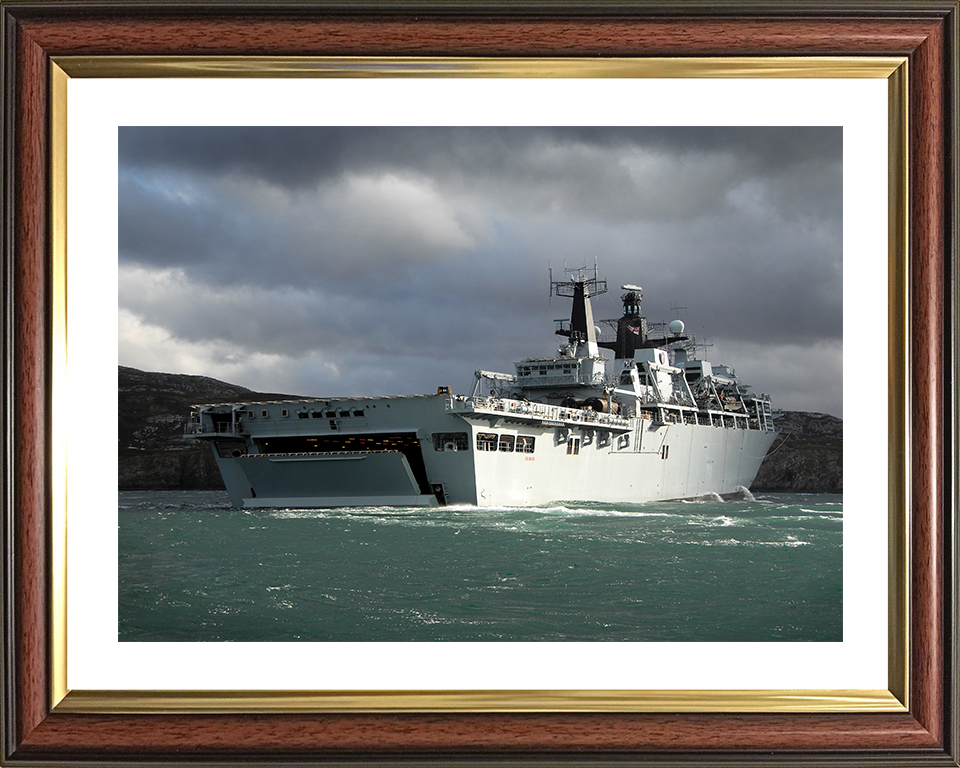 HMS Bulwark (L15) Photo Print - EX Joint Warrior 2008 - Royal Navy Albion Class Amphibious Ship Posters, Prints, & Visual Artwork Hampshire Prints 10 x 8 Classic Frame Yes