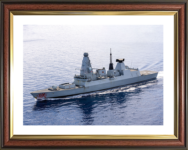 HMS Dragon (D35) Royal Navy Type 45 Destroyer off Cyprus 2026 Photo Print Wall Art Poster Posters, Prints, & Visual Artwork Hampshire Prints 10 x 8 Classic Frame Yes