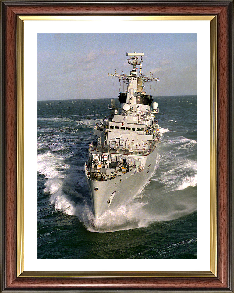 HMS Broadsword (F88) Photo Print - Bow View at Sea - Royal Navy Type 22 Frigate