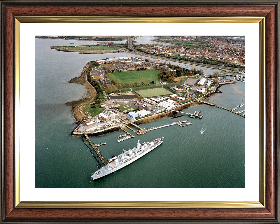 HMS Bristol (D23) Photo Print - At HMS Excellent 2017 - Royal Navy Type 82 Destroyer Posters, Prints, & Visual Artwork Hampshire Prints 10 x 8 Classic Frame Yes