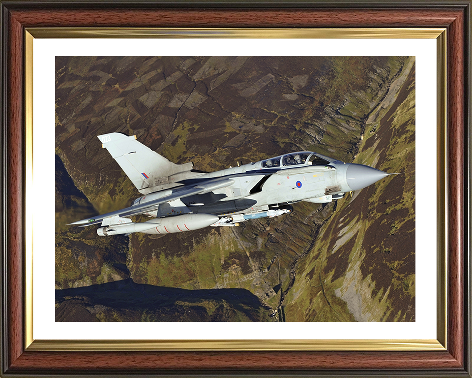 RAF Tornado GR4 Jet in Flight Oct 2012 Photo Print - Royal Air Force Aircraft Posters, Prints, & Visual Artwork Hampshire Prints 11.7 x 8.3 (A4) Classic Frame Yes