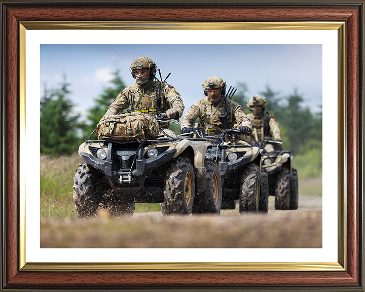 Royal Marine Commandos on Quad Bikes Photo Print - 3 Commando Brigade Hampshire Prints 10 x 8 Classic Frame Yes