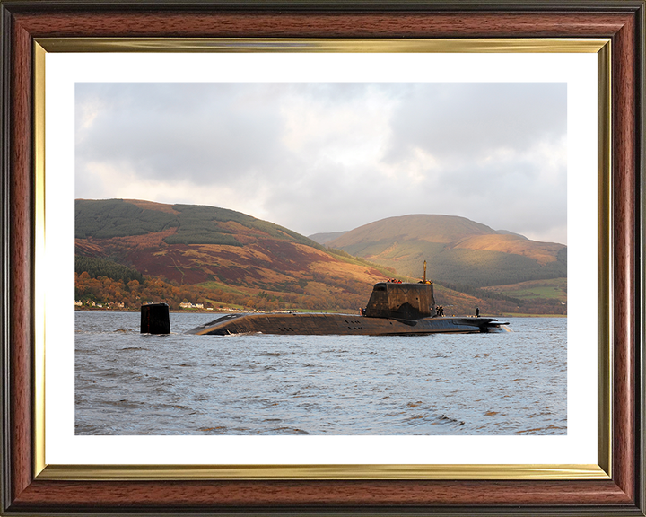 HMS Astute (S119) Photo Print - Starboard View 2009 - Royal Navy Astute Class Submarine Hampshire Prints 10 x 8 Classic Frame Yes