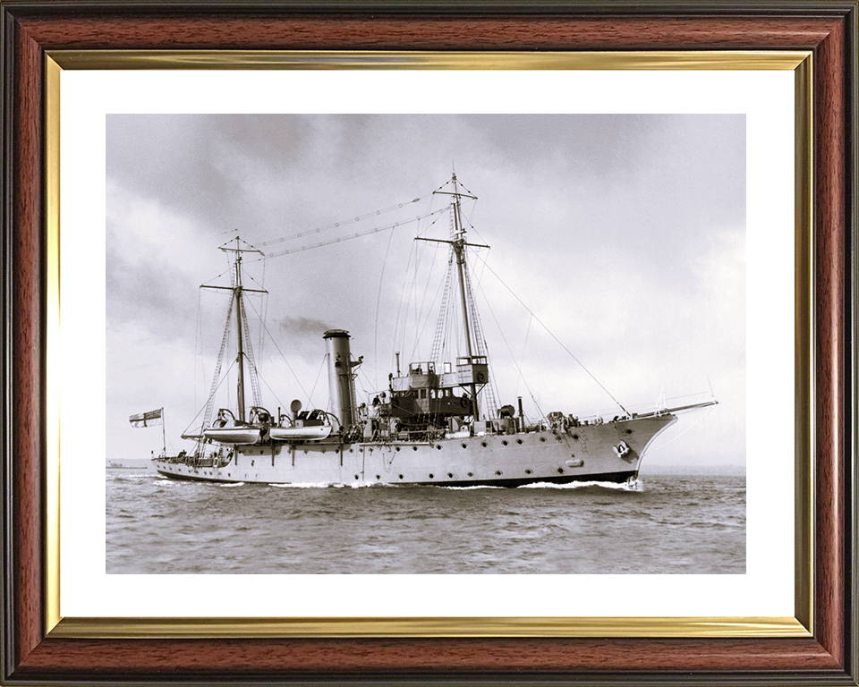 HMS Adamant (1911) Royal Navy Submarine Depot ship Photo Print Starboard View Wall Art Posters, Prints, & Visual Artwork Hampshire Prints 10 x 8 Classic Frame Yes