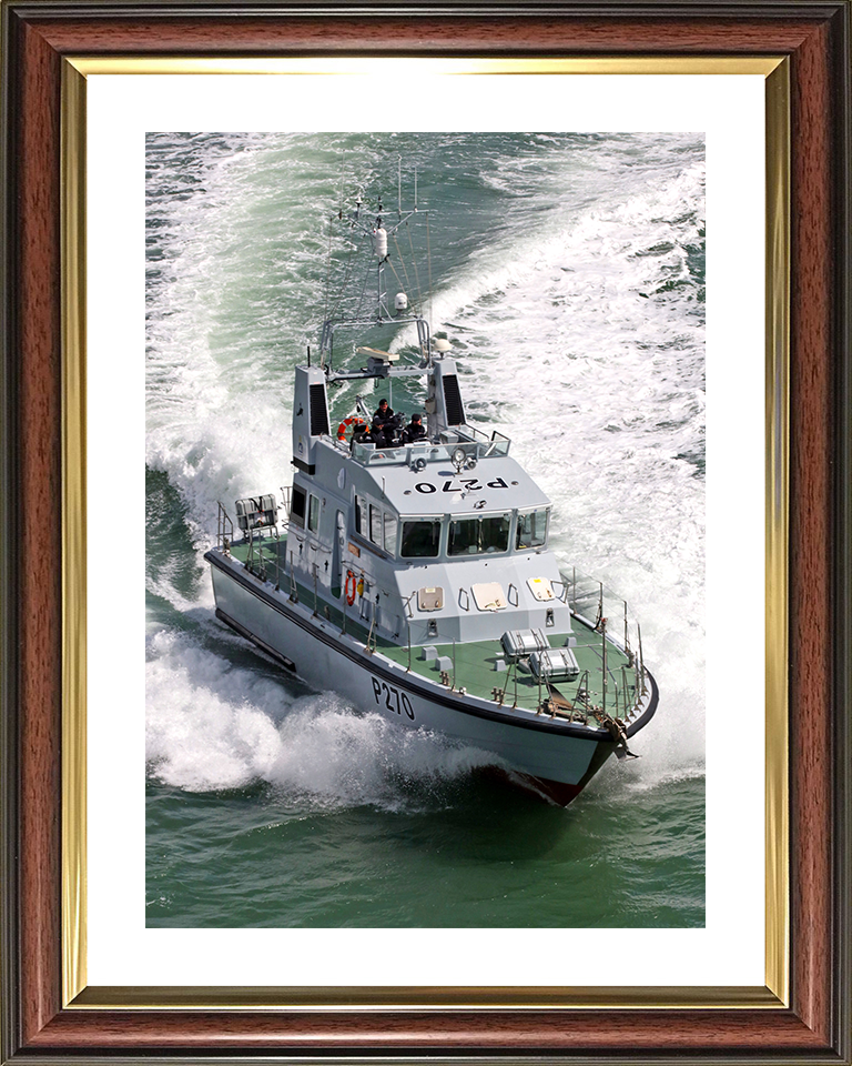 HMS Biter (P270) Photo Print - Starboard Bow 2017 - Royal Navy Archer Class P2000 Patrol Vessel Posters, Prints, & Visual Artwork Hampshire Prints 10 x 8 Classic Frame Yes