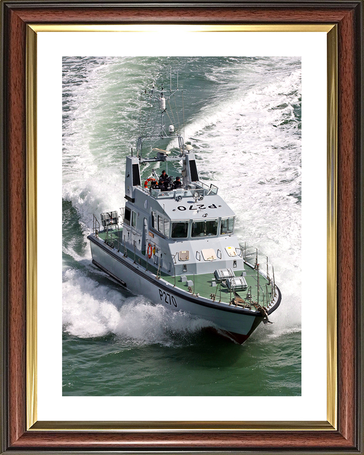 HMS Biter (P270) Photo Print - Starboard Bow 2017 - Royal Navy Archer Class P2000 Patrol Vessel Posters, Prints, & Visual Artwork Hampshire Prints 10 x 8 Classic Frame Yes