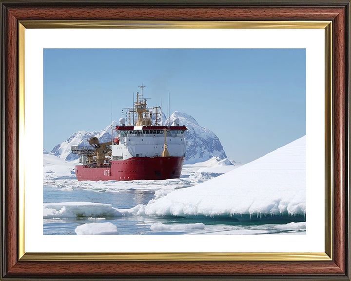 HMS Protector (A173) Photo Print - Starboard Bow View - Royal Navy Ice Patrol Vessel Hampshire Prints 10 x 8 Classic Frame Yes