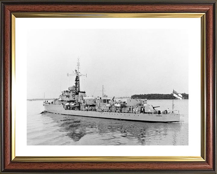 HMS Cassandra (D10) Royal Navy C Class Destroyer Port Quarter View Photo Print Wall Art Decor Posters, Prints, & Visual Artwork Hampshire Prints 10 x 8 Classic Frame Yes