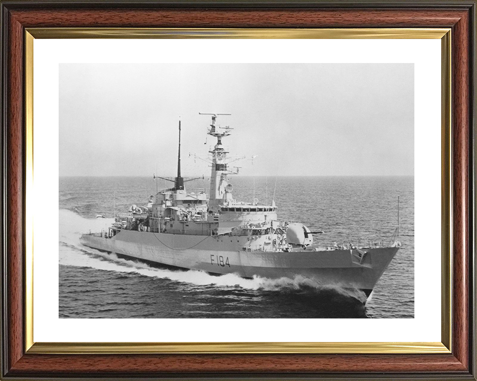 HMS Ardent (F184) Royal Navy Type 21 Frigate Underway Photo Print Wall Art Decor Posters, Prints, & Visual Artwork Hampshire Prints 10 x 8 Classic Frame Yes