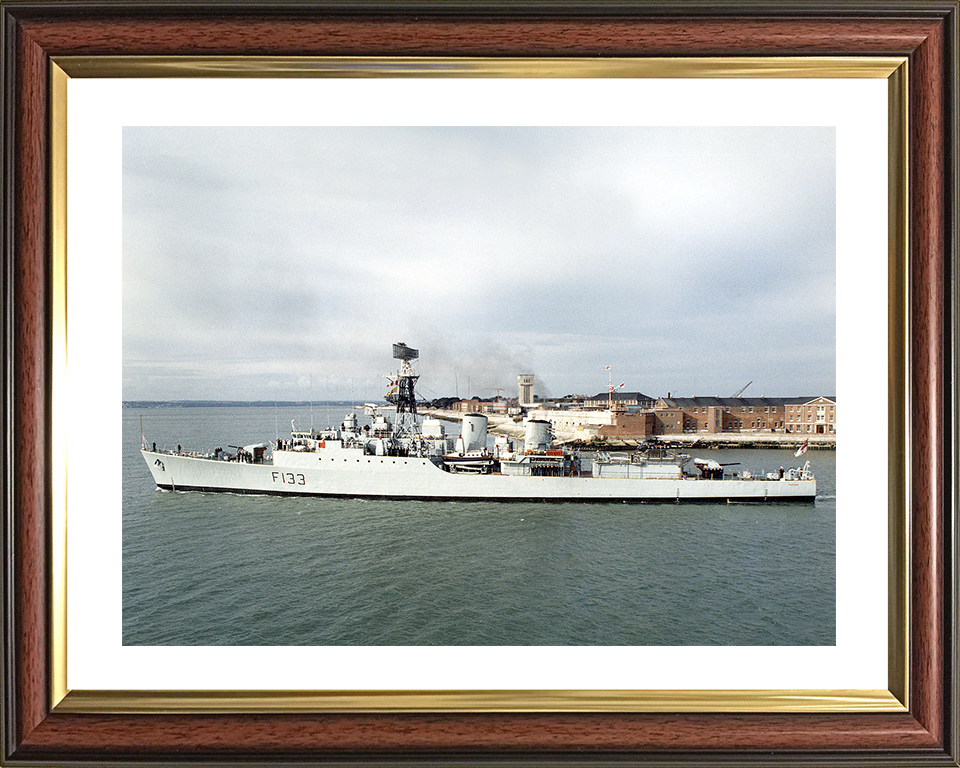 HMS Tartar (F133) Photo Print - Leaving Portsmouth - Royal Navy Tribal Class Frigate