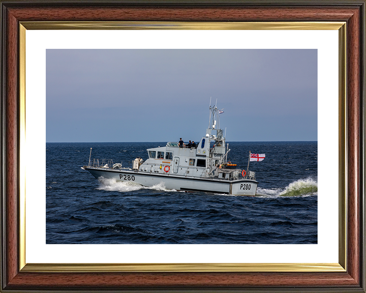 HMS Dasher (P280) Photo Print - At Sea Sept 2025 - Royal Navy Archer Class P2000 Patrol Vessel Hampshire Prints 10 x 8 Classic Frame Yes