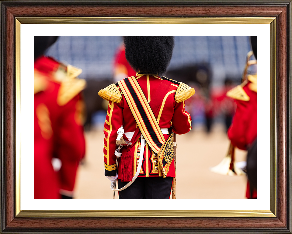 Household Division Drum Major Photo Print - British Army Hampshire Prints 10 x 8 Classic Frame Yes