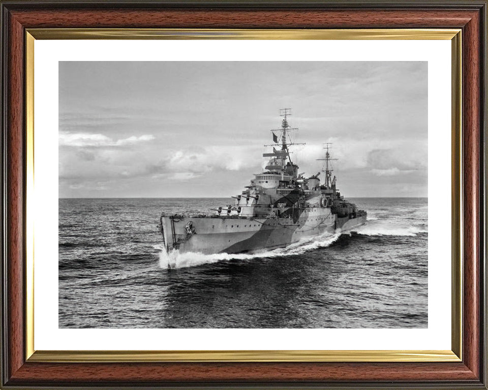 HMS Liverpool C11 Royal Navy Town class light cruiser Photo Print or Framed Print - Hampshire Prints