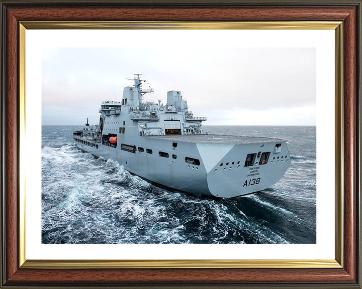 RFA Tidesurge (A138) Photo Print - Port Quarter View - Royal Fleet Auxiliary Tide class Tanker Hampshire Prints 10 x 8 Classic Frame Yes