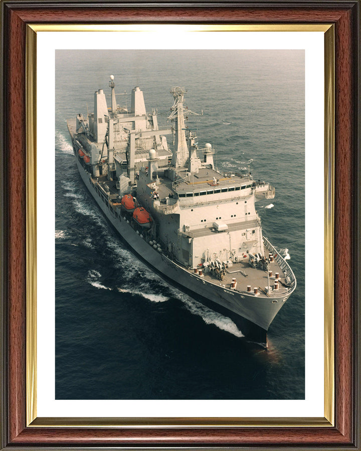 RFA Fort George (A388) Photo Print - From Above - Royal Fleet Auxiliary Fort Class Tanker Hampshire Prints 10 x 8 Classic Frame Yes