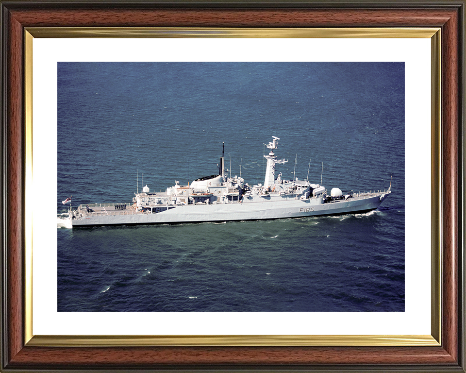 HMS Avenger (F185) Royal Navy Type 21 Frigate Underway Starboard Side View Photo Print Wall Art Decor Posters, Prints, & Visual Artwork Hampshire Prints 10 x 8 Classic Frame Yes