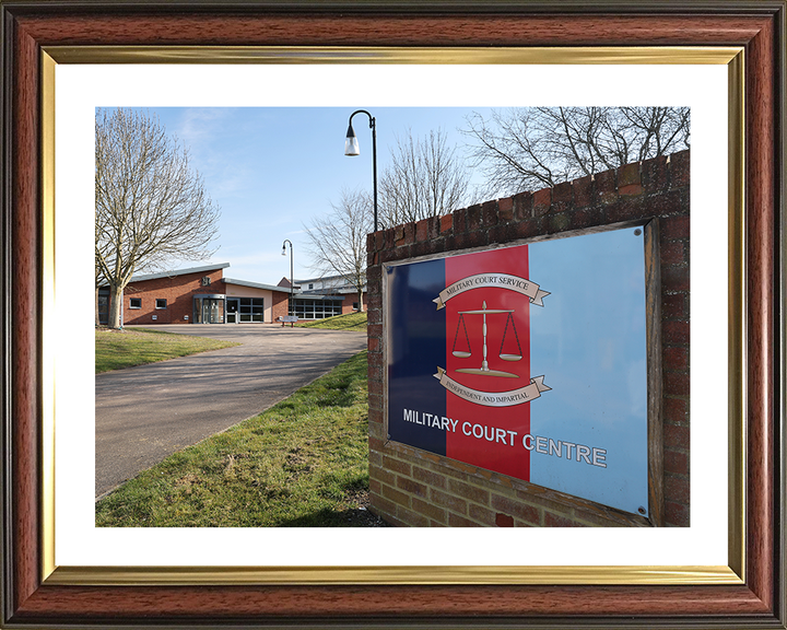 Bulford Military Court Centre Photo Print - British Army - Royal Navy - RAF Hampshire Prints 10 x 8 Classic Frame Yes