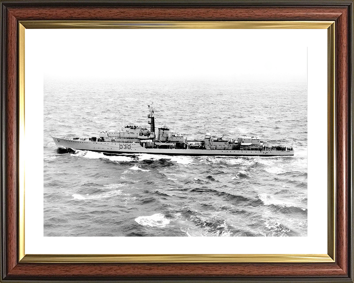 HMS Carron (D30) Royal Navy C Class Destroyer Port Beam View Photo Print Wall Art Decor Posters, Prints, & Visual Artwork Hampshire Prints 10 x 8 Classic Frame Yes