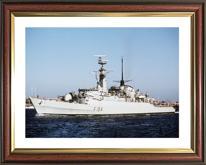 HMS Ardent (F184) Royal Navy Type 21 Frigate Starboard View Photo Print Wall Art Decor Posters, Prints, & Visual Artwork Hampshire Prints 10 x 8 Classic Frame Yes