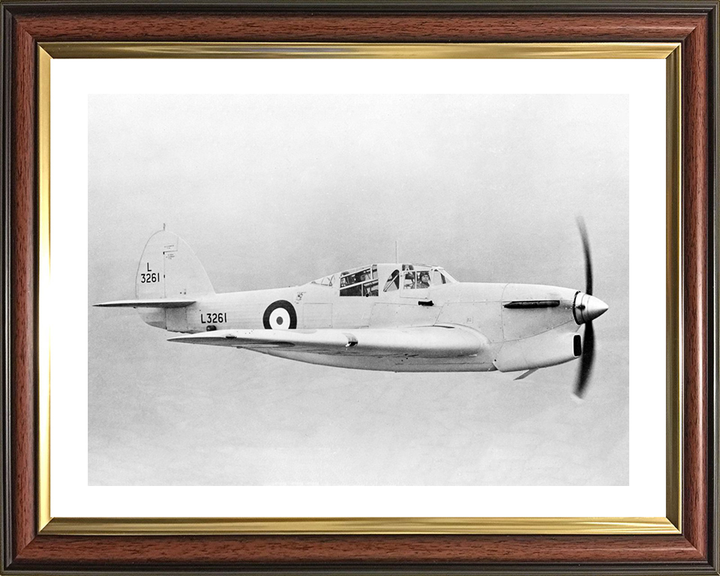 RAF Hawker Henley in Flight Photo Print - Royal Air Force Aircraft Posters, Prints, & Visual Artwork Hampshire Prints 10 x 8 Classic Frame Yes