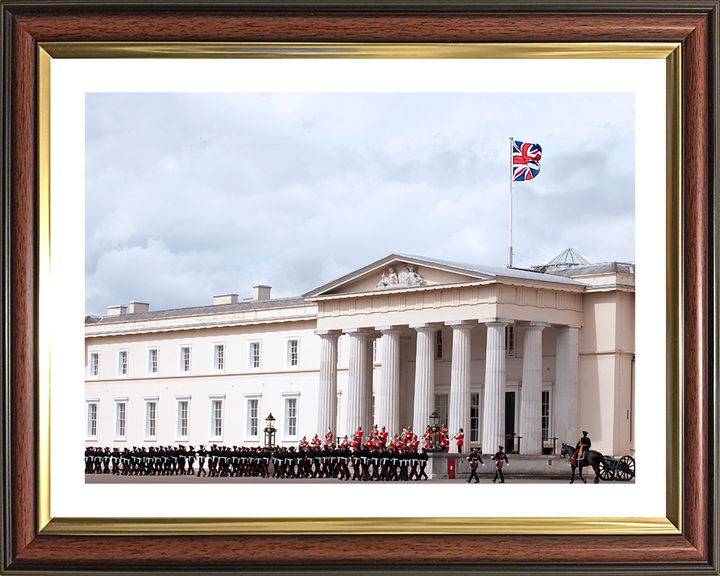 Officer Cadets march Past RMAS Sandhurst Photo Print - British Army Hampshire Prints 10 x 8 Classic Frame Yes