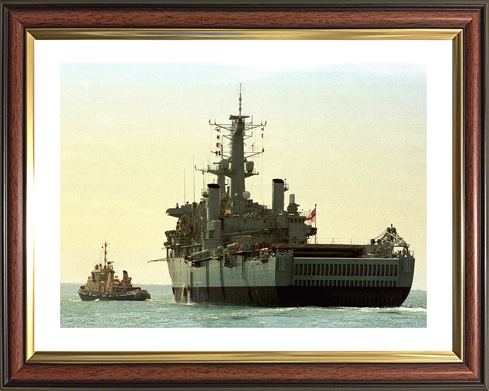 HMS Fearless (L10) Photo Print - Under Tow 2001 - Royal Navy Fearless Class Landing Platform Dock