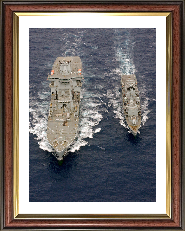 RFA Wave Ruler (A390) Photo Print - During a RAS Aug 2006 - Royal Fleet Auxiliary Wave Class Fleet Tanker Posters, Prints, & Visual Artwork Hampshire Prints 10 x 8 Classic Frame Yes